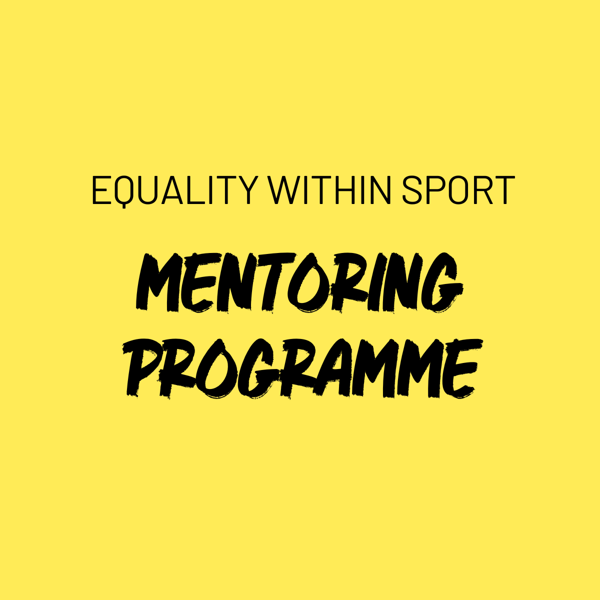 EWS mentoring programme